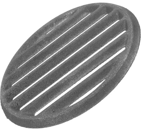 UKCOCO Cast Iron Bottom Fire Grate: 4.72inch Round BBQ Cast Iron Charcoal Fire Grate BBQ High Heat Charcoal Plate for Grill Stove