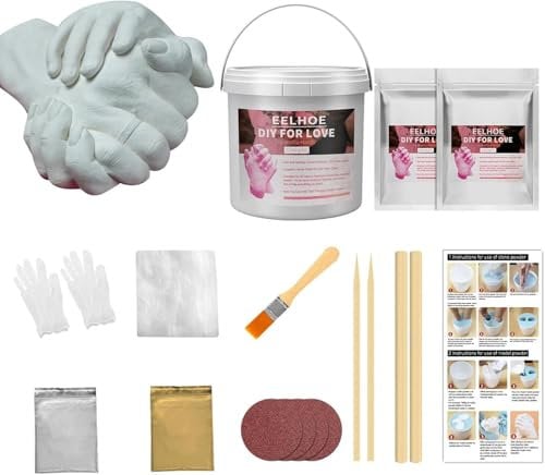 Lovilion Set di impronte a mano per coppie – Mani in gesso | LOVEFORMIT
