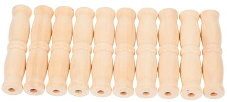 Warmhm 10pcs Wooden Handle Water Buckets Heavy Duty Mop Bucket Grip for Carrying Storage