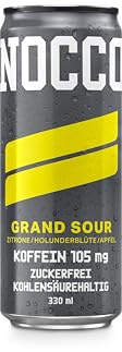 8 Dosen NOCCO BCAA Drink | Grand Sour | Buxtrade | 330 ml | 105 mg Koffein