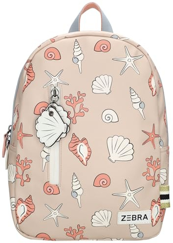 ZEBRA trends - Rucksack Mädchen Kinderrucksack Schulrucksack für Schule mit fröhlichen Prints - Geräumiges Hauptfach - Stabile verstellbare Schultergurte - Leicht & bequem - Muscheln