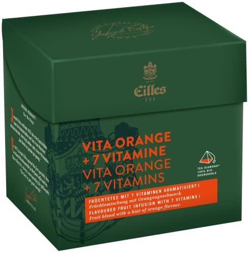 Tea Diamonds VITA ORANGE + 7 VITAMINE von Eilles, 10x20er Box