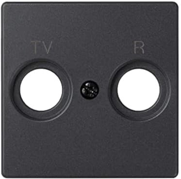 Simon 82053-38 placa de pared y cubierta de interruptor Grafito