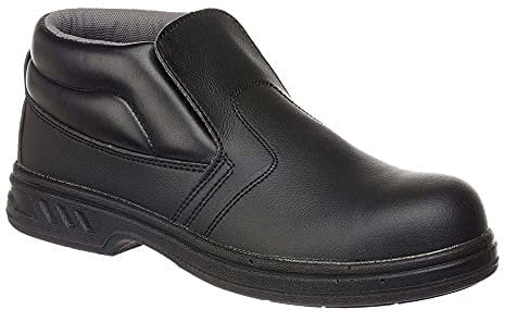 Portwest Bota Steelite Slip On S2, Tamaño: 35, Color: Negro, FW83BKR35