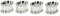 Serviettenringe Silber oval 4er Set Perle Hochzeit Vintage Servietten-Ringe Geburtstag Perlen
