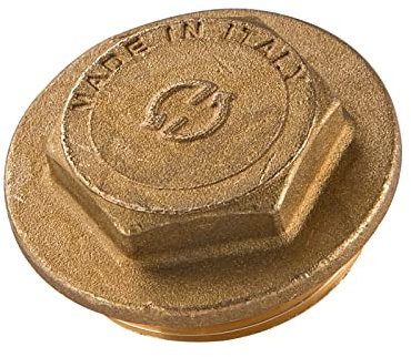 Stabilo-Sanitaer Messingstopfen 1 Zoll DN25 Rohrstopfen Stopfen Endstopfen Blindstopfen Messingfitting Messing Fitting Gewindefitting Rohrfitting