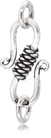 The Jewellery Store London – 925 Nickel-Free Sterling Silver S Hook Eye Clasp (20mm) – Handmade Jewellery Finding for Necklaces, Bracelets & Lobster Clasps