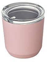 Kinto Gobelet To-Go de 240 ml (229,6 g) φ86 x H90 mm rose – Double paroi et isolation sous vide, ce qui permet de garder votre boisson préférée chaude ou froide pendant des heures.