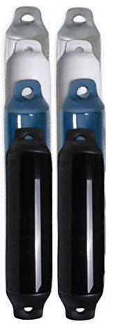 Saarwebstore Fender Majoni Comet 2er-Set Rammschutz Yacht Bootsfender Boot Langfender 4 Farben Navy/Silber/Schwarz/Weiß 7 Größen Farbe Silber, Größe Maß 3 Ø 160x600mm