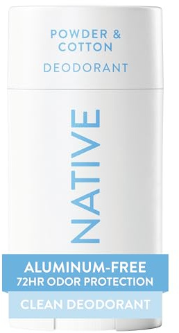 Native Deodorant | Natural Deodorant for Women and Men, Seasonal Scents, Aluminum Free with Baking Soda, Probiotics, Coconut Oil and Shea Butter | Powder & Cotton