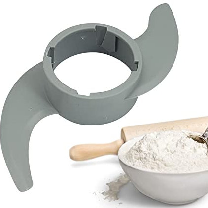 Lichtblau gancho de amasar gris para robot de cocina Bosch I Amasador de recambio para MCM3100W MCM3110W MCM3200 I Gancho de amasar plástico para procesador de comida I Repuesto robot de cocina Bosch