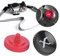 VBESTLIFE Pulsante di Scatto della Fotocamera, Pulsante di Scatto Completamente in Metallo per Fotocamera Fuji Serie X con Anello di Gomma Nero Rosso