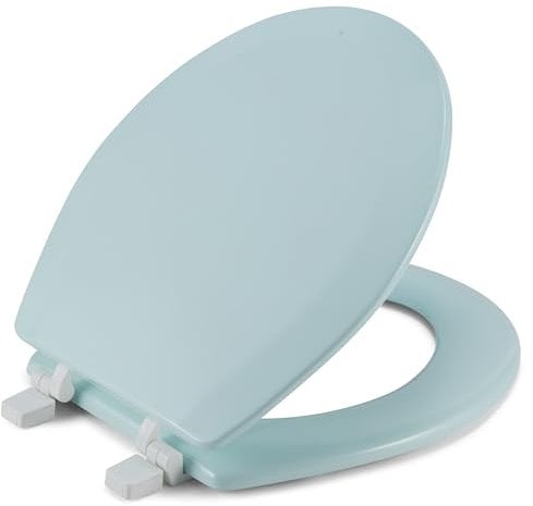 J&V Textiles Round Wooden Toilet Seat With Beveled Edge (Mint)*