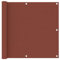 vidaXL Balkon Sichtschutz Bespannung Terrasse Windschutz Sonnenschutz Balkonbespannung Balkonverkleidung Terrakotta 90x300cm Oxford-Gewebe