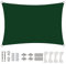 KOUDU Voile d'ombrage étanche extérieur 3x3m Imperméable Anti UV Toile d'Ombrage Square pour Jardin Terrasse Pergola Balcon Patio, Vert Foncé