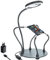 Lupe Mit Licht Dritte Hand Löten 3X VergrößErung Helfenden HäNden Tageslicht Lupenlampe Mit Licht Mit 28 Dimmbare LED,Schwerlast Basis 4 flexible Helfende Arme Beleuchtete Zum basteln,Löten,Hobbies