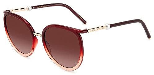 Carolina Herrera Her 0077/s C19/3X BURGUND NUDE Sunglasses Women's Acetate, Standard, 59
