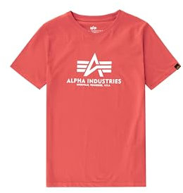 Alpha Industries Unisex Kinder Basic T Kids/Teens T-Shirt, Brick Red, 14 Años
