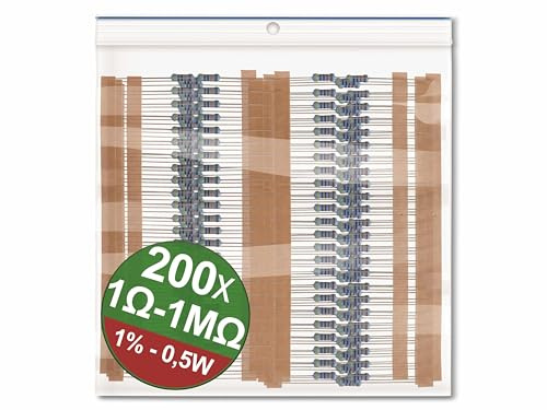 Quadrios 200 x Metal Film Resistor 22P081 1% 0.5W