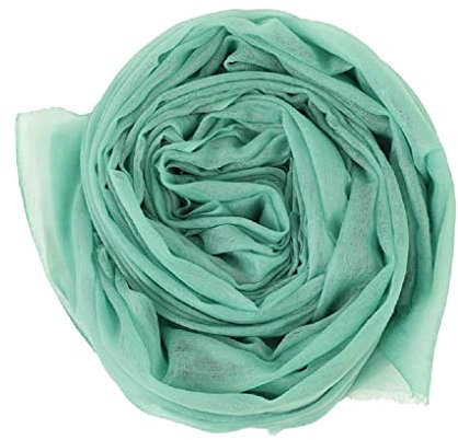 Prettystern Frau 100% Kaschmir-Stola leicht Ring Pashmina-Schal Abendkleid Kaschmir Scarf XL hauchdünne Cashmere 20. Minz-Grün