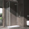 doporro Duschkabine 70x120x190cm Eckeinstieg Duschabtrennung glas Doppel Schiebetür ESG Glas Duschtür Ravenna 16K Plus