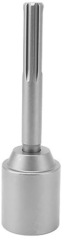 GLOGLOW T-Pfostentreiber, SDS Max Shank T-Pfostentreiberaufsatz, 5 Gruben, Schaft, Stahlzaunpfostentreiber Zum Eintreiben von Erdungsstangen (45mm)
