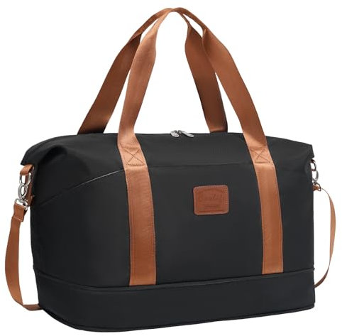 COOLIFE Cabin Bag 45×36×20 for Easyjet Airlines Underseat,Travel Holdall Carry on Hand Luggage Weekend Bag for Women,Travel Duffel Bag, Weekend Bag with Trolley Sleeve