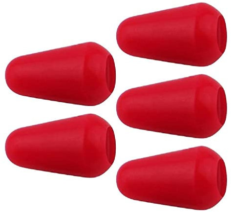 5pcs 3/5 Gewicht Gle Tip Knob Switch Tips Guitar Pickup Selector Switch Cap E-Gitarre Ersatzteile Kunststoff Gitarre Switch Tips Metall/Holz Schraube On