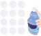 12pcs Refillable Bottle Cap Silicone Gasket for Swiffer Wet Jet Mop Cleaning Solution, DIY Reusable Bottle Refill Container Leakproof Household Cleaning Supplies