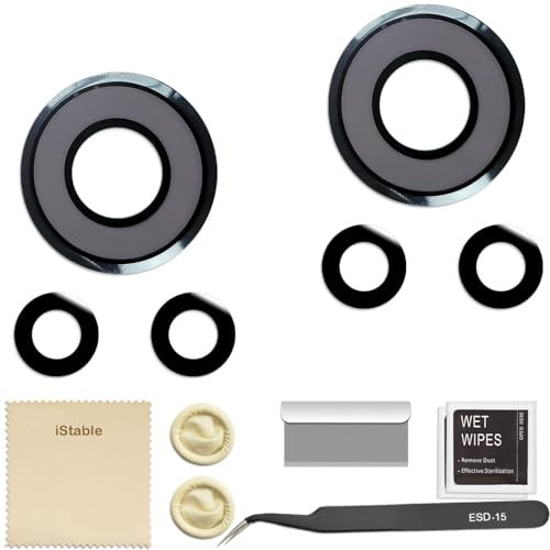iStable Kit di Riparazione Completo per Lenti Fotocamera Posteriore Compatibili con Xiaomi 12 PRO - Confezione da 2 Vetri Strumenti per la Sostituzione