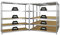 PROREGAL Mega Deal 4er-Set Schwerlastregal Giant Elephant 180x180x45cm mit 5 Ebenen Fachlast 200kg Verzinkt, Kellerregal, Steckregal, Garagenregal, Lagerregal