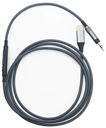 ABLET Cable de audio USB C compatible con Bose 700, QC25 QC35II QC35 QC45, auriculares, micrófono de volumen remoto compatible con iPhone 15/15 Pro/15 Plus, compatible con iPad 10ª/9ª/Pro/Air