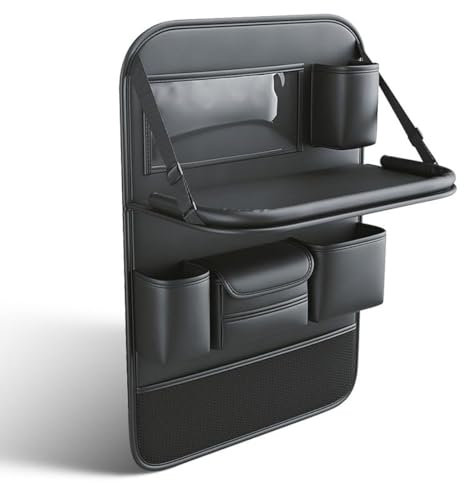 Car Back Seat Organisers,Compatible with Tesla Model 3 Model S Model X Model Y Roadster,Rear storage bag,1-black