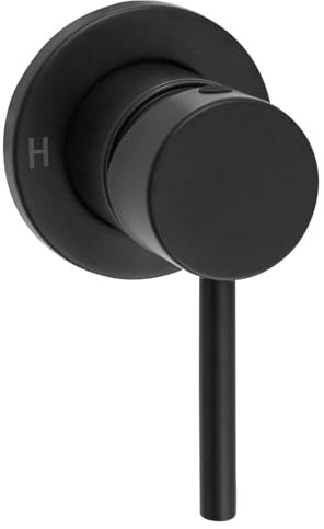 Welfenstein Unterputz Armatur UDA37-PA Einhebelmischer für Dusche oder Wanne schwarz matt