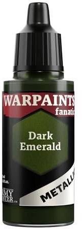 The Army Painter, Warpaints Fanatic Metallics Dark Emerald Single Acrylics, Miniatur-Hobby-Malerei, Qualitätsfarbe für Miniatur-Wargaming