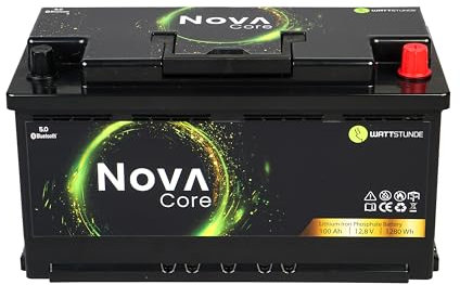 WATTSTUNDE NOVA Core 100Ah Lithium Batterie LiFePO4 (Core, 100 Ah)