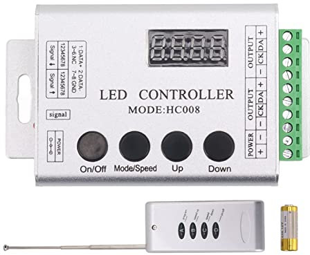 Led RGB Controller für Spi 1903 6803 Symphony Ws2811 Ws2812B 5V 24V Dimmen für RGB Licht 5V zu 24V RGB Seil Lichter