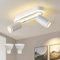 MYCUL LED Deckenstrahler 2 Flammig Schwenkbar 350°, Deckenleuchte mit unteres Glühen 15W+2x5W GU10 Spots,3000K WarmweißDeckenspot strahler,Spotleuchte für Küche,Farbmodi 360 drehbare