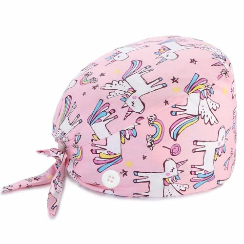 EAVUYIS Cuffia Chirurgica,Cappello Sanitario per Uomo e Donna,Cappello Infermiera Dentista,Cuffia Chirurgica Donna Uomo,Cuffietta Chirurgica,Bandana Chirurgica Stampata Per Medici, Infermieri