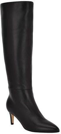 Calvin Klein Garray - Stivali alti da donna, Pelle Nera 001, 35 EU