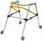 BUBANDI Rollator-Gehhilfe mit 4 Rädern, klappbares Gehgestell, höhenverstellbar, Kinder-Rehabilitationsgestell,M