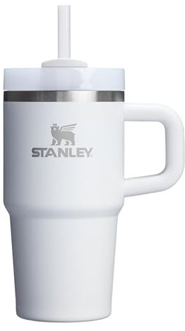 STANLEY Quencher H2.0 Tumbler with Handle and Straw 20 oz | Flowstate 3-Position Lid | Cup Holder Compatible for Travel | Insulated Stainless Steel Cup | BPA-Free | Frost