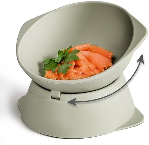 ne&no® Silicone Cat Bowl Raised with Adjustable Tilt | Cat Feeding Bowl