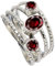 SILVERTROVE Granat Edelstein Sterling silber Band Ring für Männer und Frauen, in allen Größen, Schmuck CRG1082AB13_(59 (18.8))