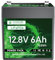 HYSINCERE 12V 6Ah LiFePO4 Lithium Batterie mit 10A BMS-Intelligent Schutz, Wiederaufladbare Akku 3000+ Deep Cycle für Notstrombeleuchtung, Fischfinder, Camping, Rasenmäher, Solarpanel, Wohnmobile