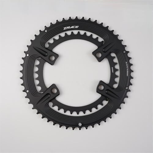 Plato asimétrico de carretera 50-34T 110BCD para 105 FC-R7000, para Ultegra FC-R8000, para Dura-Ace FC-R9100, 7075 Rueda de cadena de aluminio negro (34 50T)