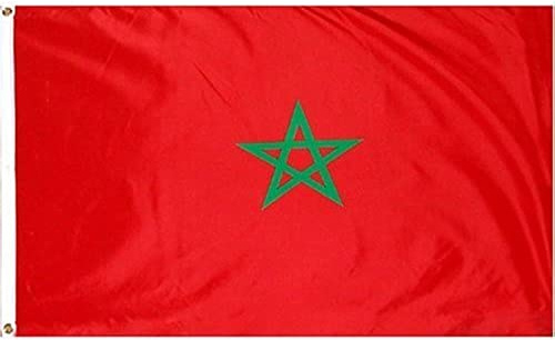 Bandera de Marruecos poliéster, 3pies x 5ft.