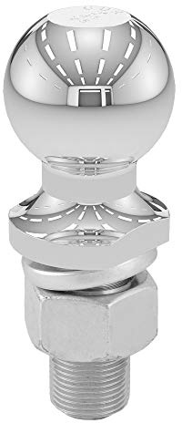 CURT 40038 Chrome Trailer Hitch Ball, 12,000 lbs, 2-Inch Diameter, 1 x 2-1/4-Inch Shank