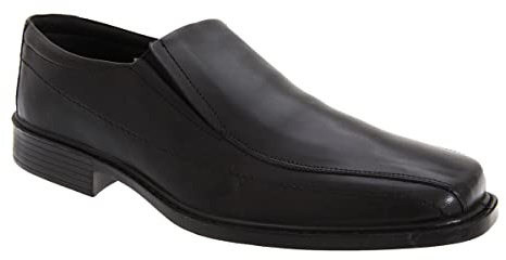 Roamers Mens Formal Shoes Leather Lightweight Slip On Twin Gusset Dress Casual Size