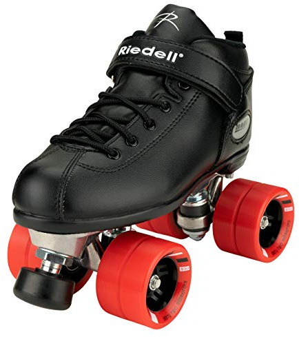 Riedell Dart Roller Skates for Men and Women, Black - 8